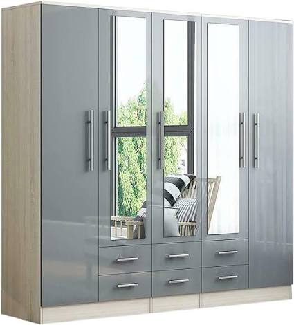5 Door Wooden Wardrobe